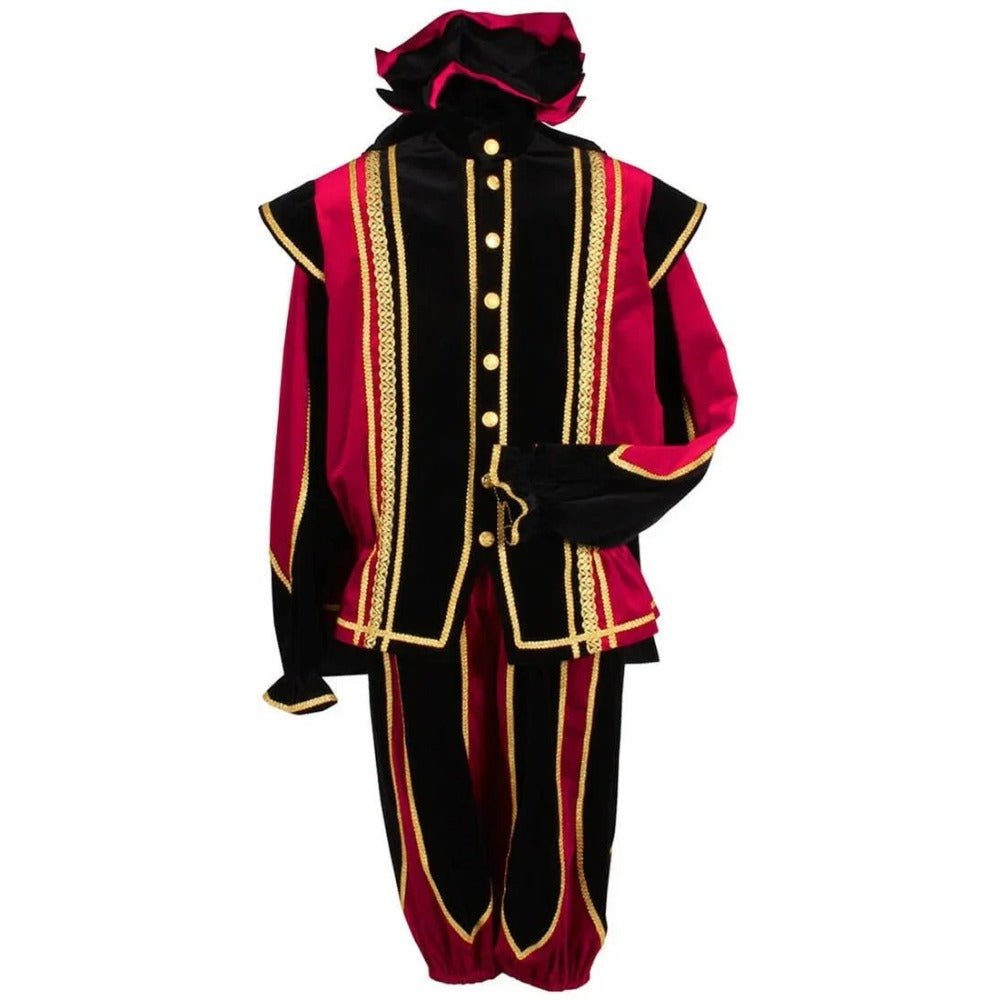 Astricos Black Peter Cosplay Costume for Men - Luxurious Tudor Velvet Holiday Outfit with Ball Gown - Astricos