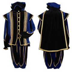 Astricos Black Peter Cosplay Costume for Men - Luxurious Tudor Velvet Holiday Outfit with Ball Gown - Astricos