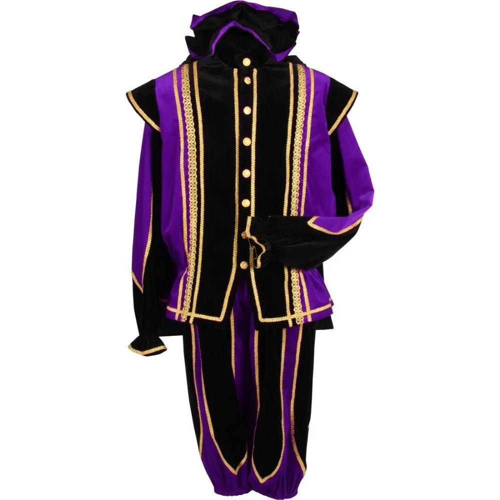 Astricos Black Peter Cosplay Costume for Men - Luxurious Tudor Velvet Holiday Outfit with Ball Gown - Astricos