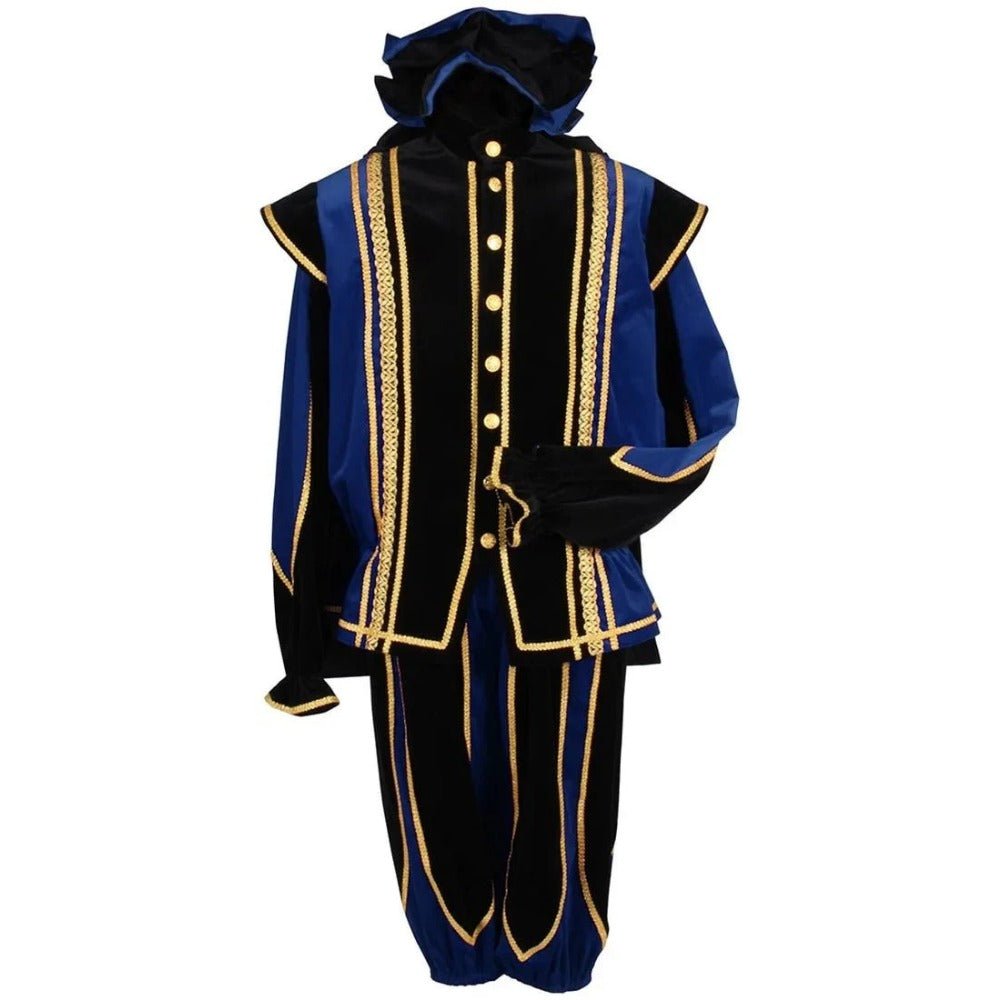 Astricos Black Peter Cosplay Costume for Men - Luxurious Tudor Velvet Holiday Outfit with Ball Gown - Astricos