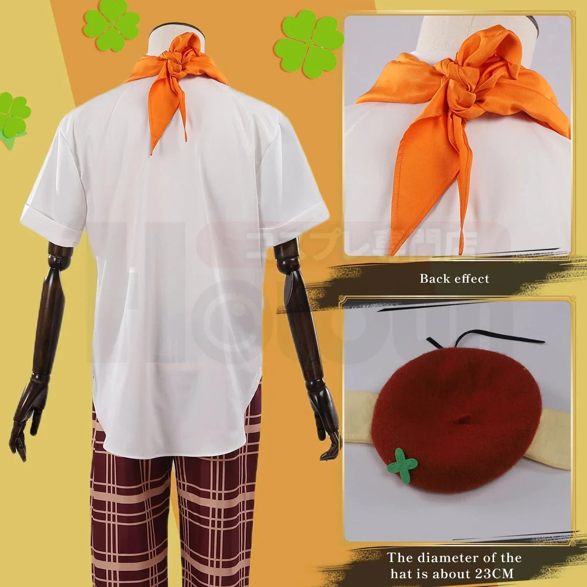 Astricos Bachira Cosplay Costume - Blue Lock Anime Inspired Outfit with Wig, Shirt, Pants, Scarf, Hat, and Rose - Astricos