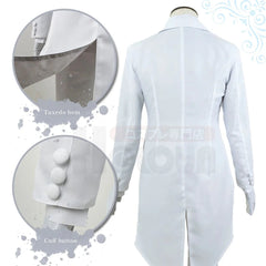 Astricos Bachira Cosplay Costume - Blue Lock Anime Tuxedo Tailcoat Suit with Wig and Corsage Rose - Astricos