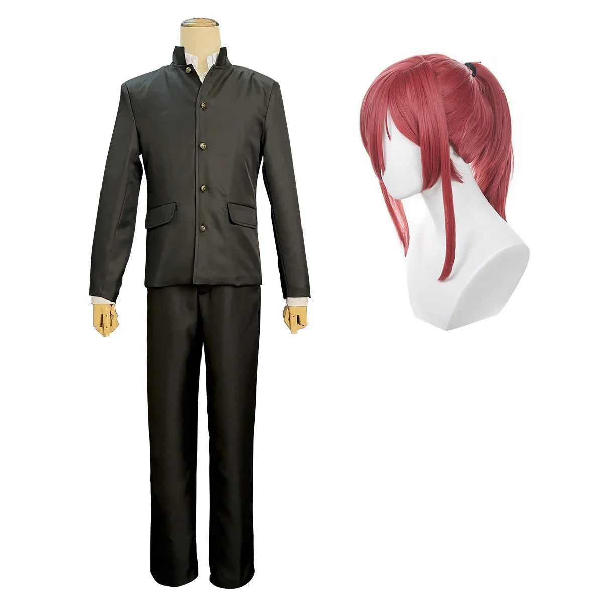 Astricos Chigiri Cosplay Costume Wig with Black DK School Uniform - Authentic Anime Look - Astricos