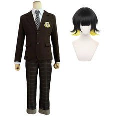 Astricos Bachira NAMIKAZE High School Uniform Cosplay Wig Set with DK Embroidery Logo - Astricos