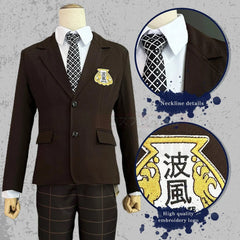 Astricos Bachira NAMIKAZE High School Uniform Cosplay Wig Set with DK Embroidery Logo - Astricos