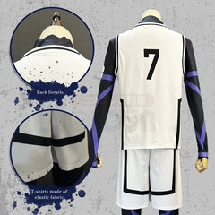 Astricos Blue Lock Anime Cosplay Costume - Authentic Football Uniform and Wig for Ultimate Fan Experience - Astricos