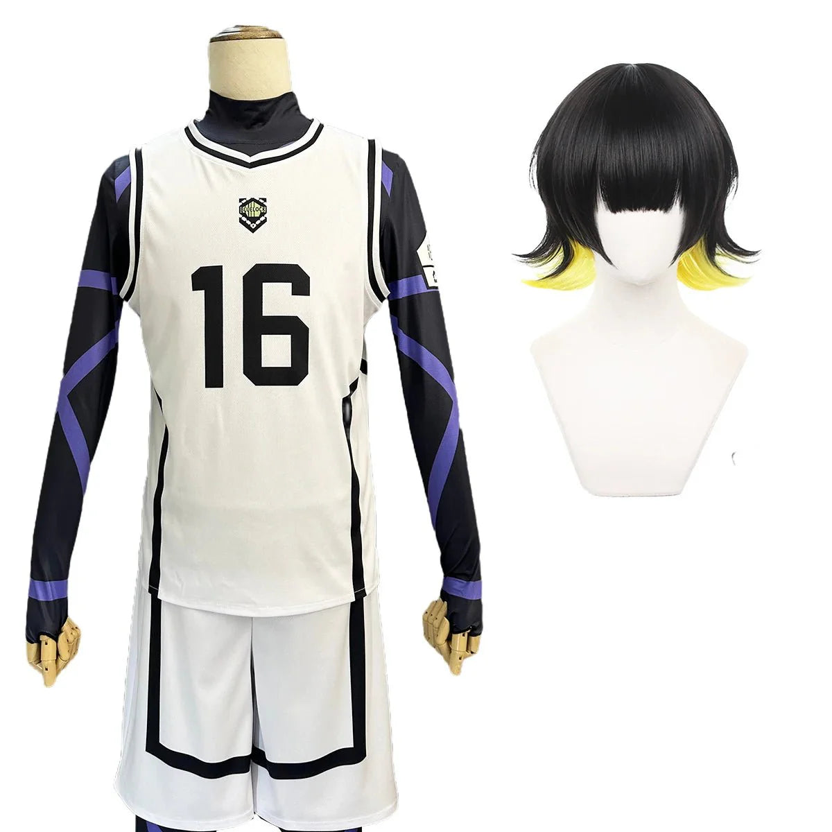 Astricos Blue Lock Anime Cosplay Costume - Authentic Football Uniform and Wig for Ultimate Fan Experience - Astricos