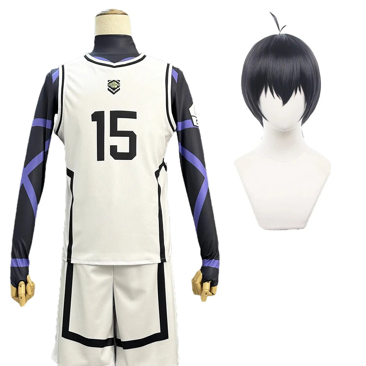 Astricos Blue Lock Anime Cosplay Costume - Authentic Football Uniform and Wig for Ultimate Fan Experience - Astricos