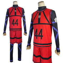 Astricos Anime Cosplay Costume Wig - Reo Nagi Rin Kunigam Red Football Training Uniform for Daily Wear - Astricos