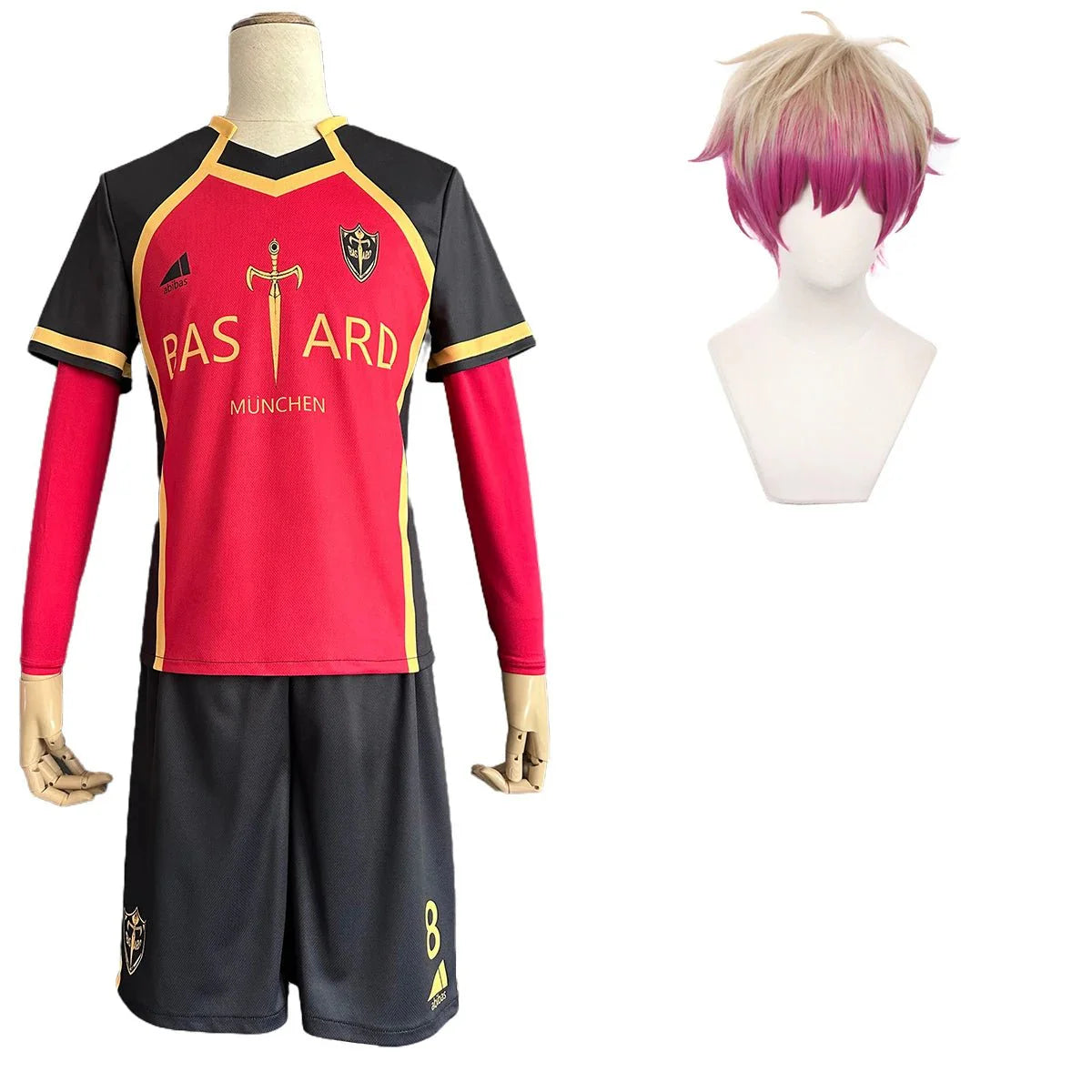 Astricos Blue Lock Anime Kaiser Ness, Isagi, Kurona, Hiori Cosplay Costume with Detailed Embroidery Football Uniform - Astricos