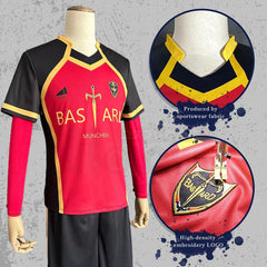 Astricos Blue Lock Anime Kaiser Ness, Isagi, Kurona, Hiori Cosplay Costume with Detailed Embroidery Football Uniform - Astricos