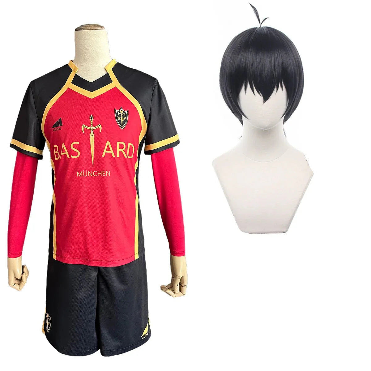 Astricos Blue Lock Anime Kaiser Ness, Isagi, Kurona, Hiori Cosplay Costume with Detailed Embroidery Football Uniform - Astricos