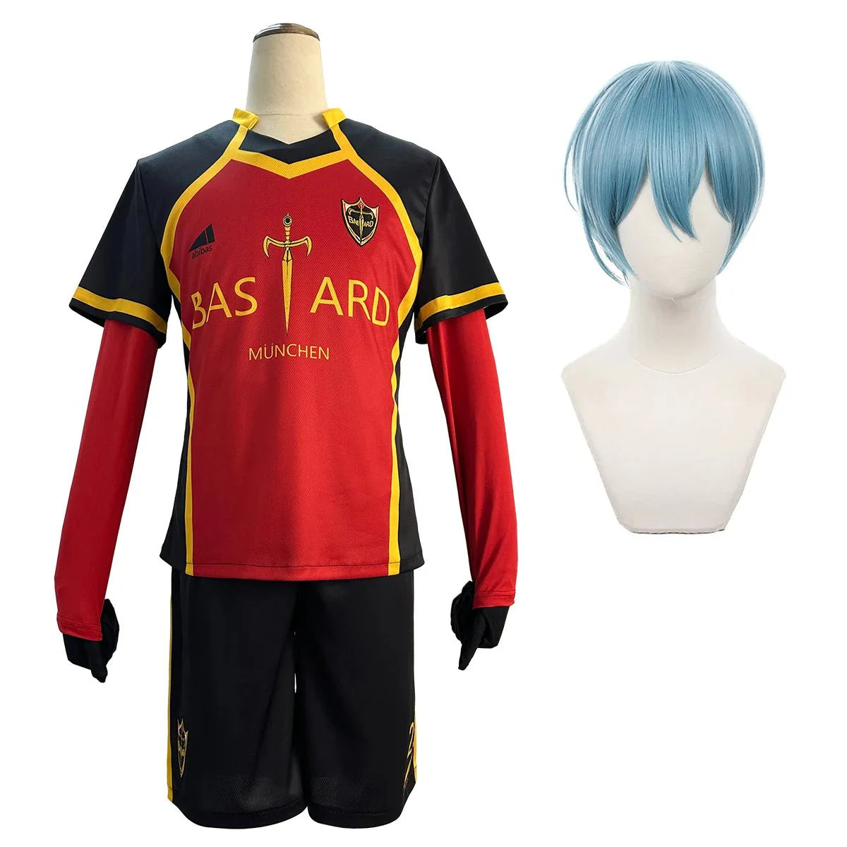 Astricos Blue Lock Anime Kaiser Ness, Isagi, Kurona, Hiori Cosplay Costume with Detailed Embroidery Football Uniform - Astricos