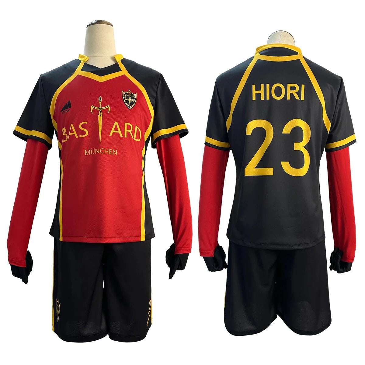 Astricos Blue Lock Anime Kaiser Ness, Isagi, Kurona, Hiori Cosplay Costume with Detailed Embroidery Football Uniform - Astricos