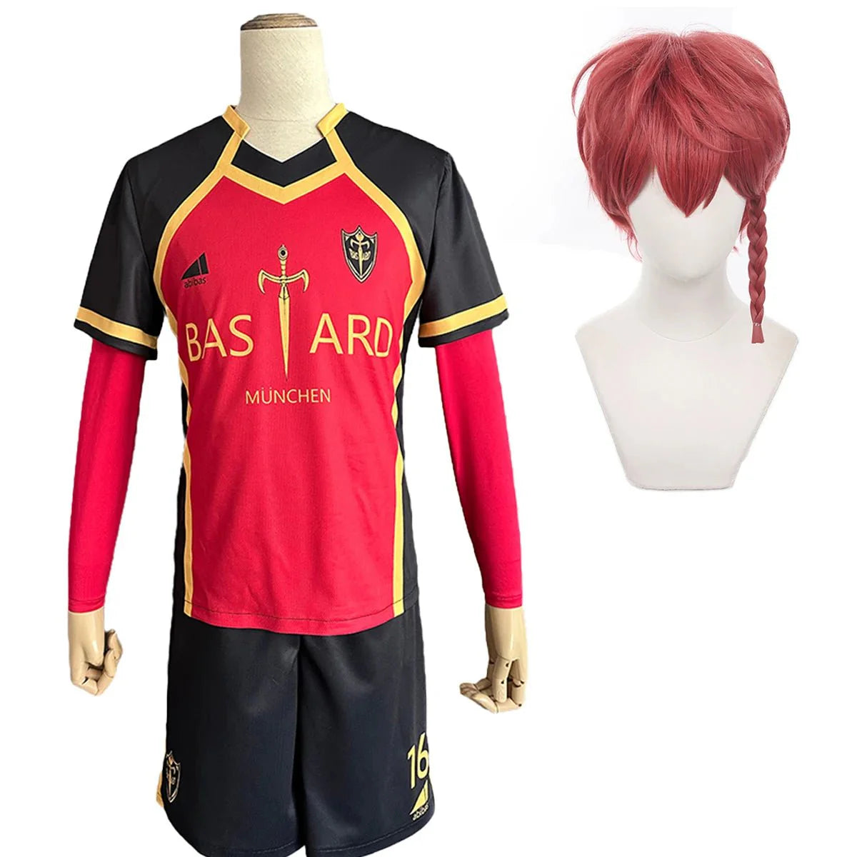 Astricos Blue Lock Anime Kaiser Ness, Isagi, Kurona, Hiori Cosplay Costume with Detailed Embroidery Football Uniform - Astricos