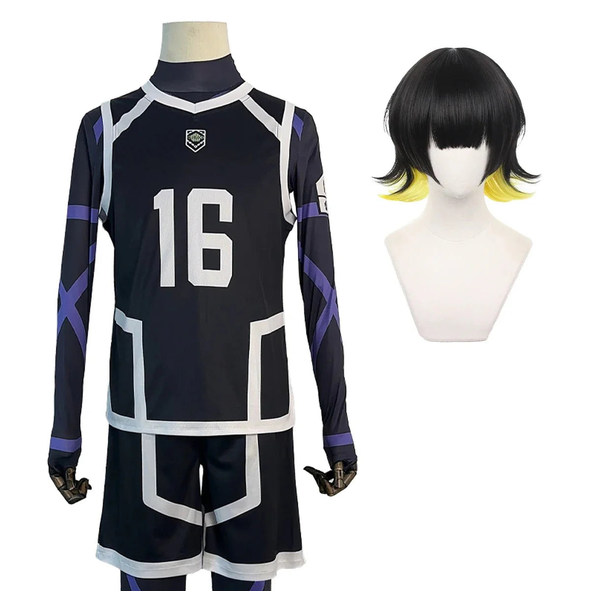 Astricos Bachira Cosplay Costume Set - Blue Lock Season 2 Anime Football Uniform and Wig - Astricos