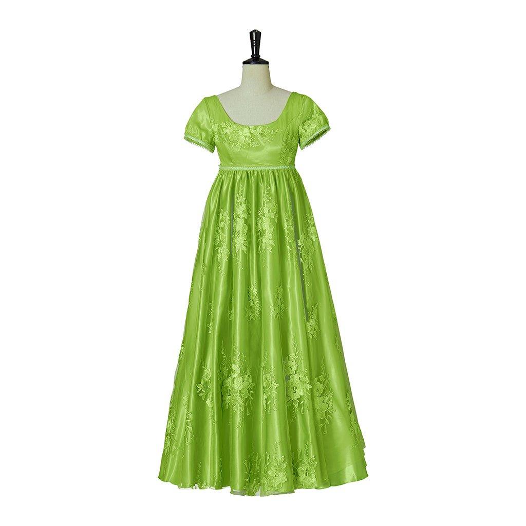 Astricos Cosplay Costume Green Empire Gown - Embrace the Charm of Regency Era - Astricos