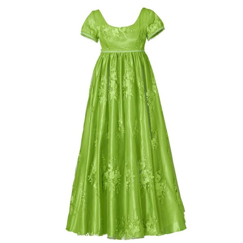 Astricos Cosplay Costume Green Empire Gown - Embrace the Charm of Regency Era - Astricos