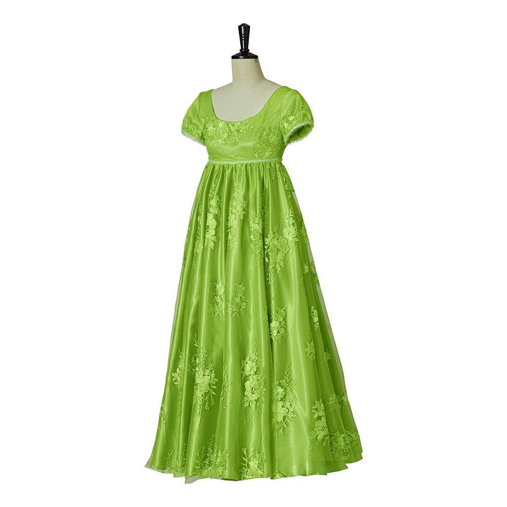 Astricos Cosplay Costume Green Empire Gown - Embrace the Charm of Regency Era - Astricos