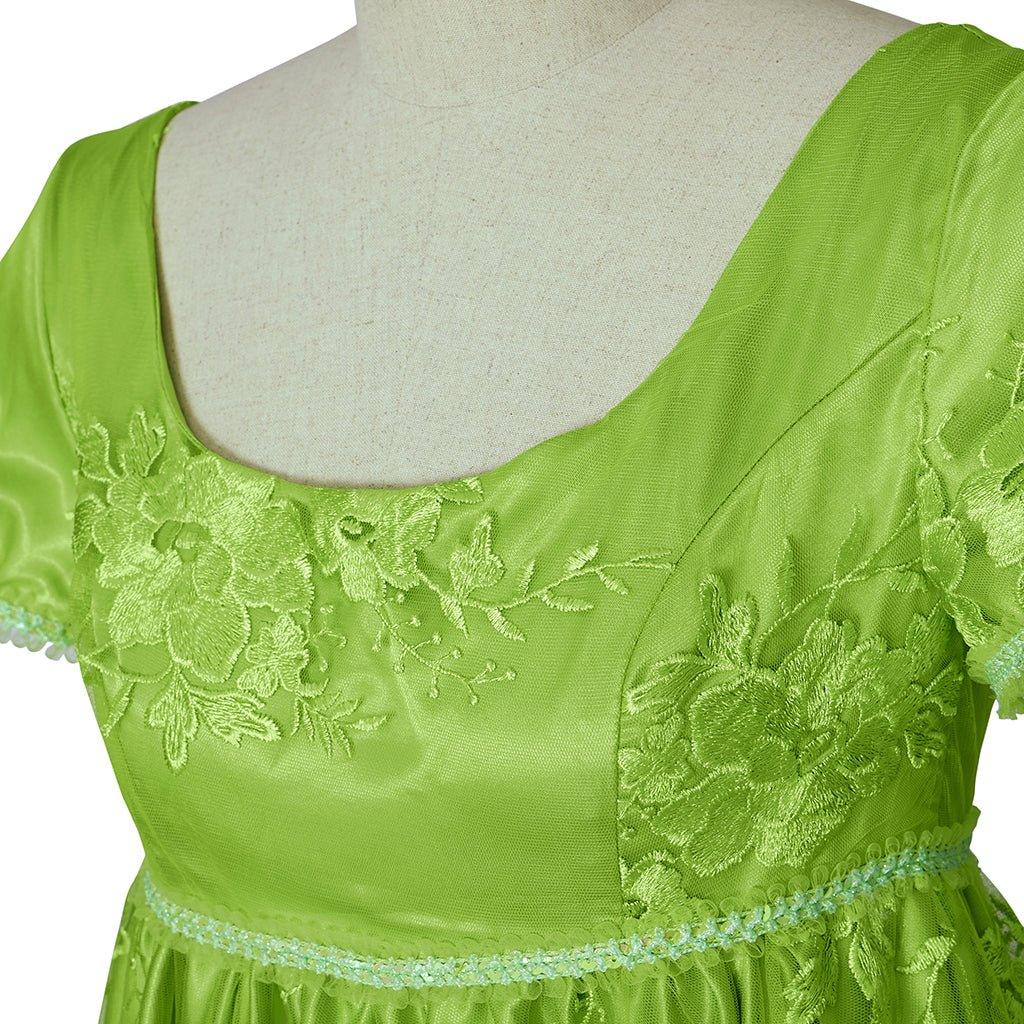 Astricos Cosplay Costume Green Empire Gown - Embrace the Charm of Regency Era - Astricos