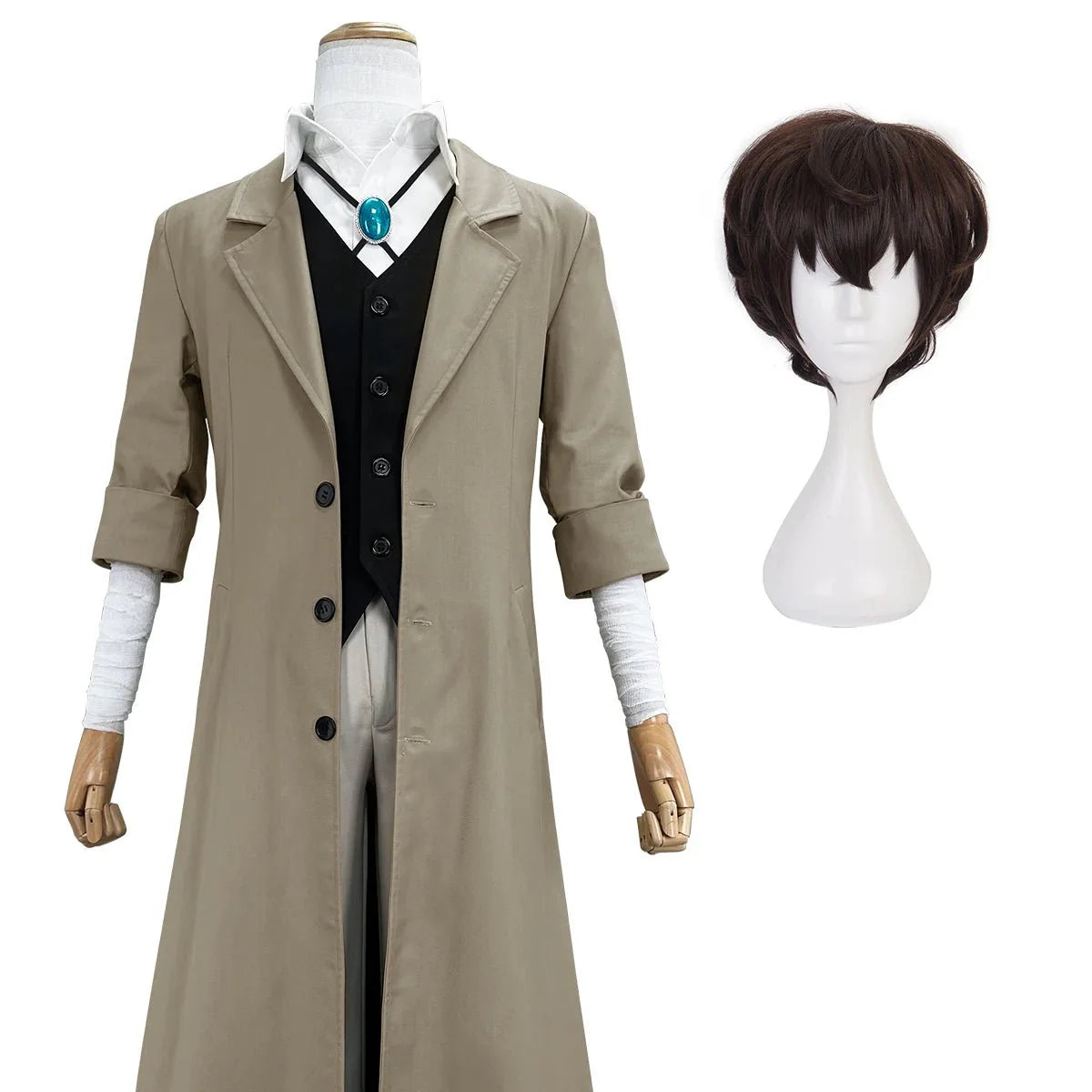 Astricos Dazai Osamu Cosplay Outfit - Premium Anime Costume Set for Enthusiasts - Astricos