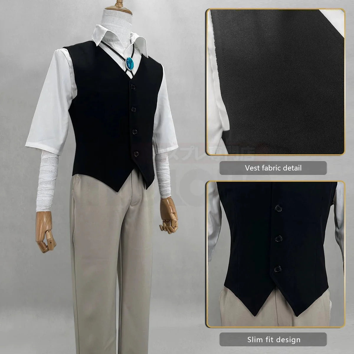 Astricos Dazai Osamu Cosplay Outfit - Premium Anime Costume Set for Enthusiasts - Astricos