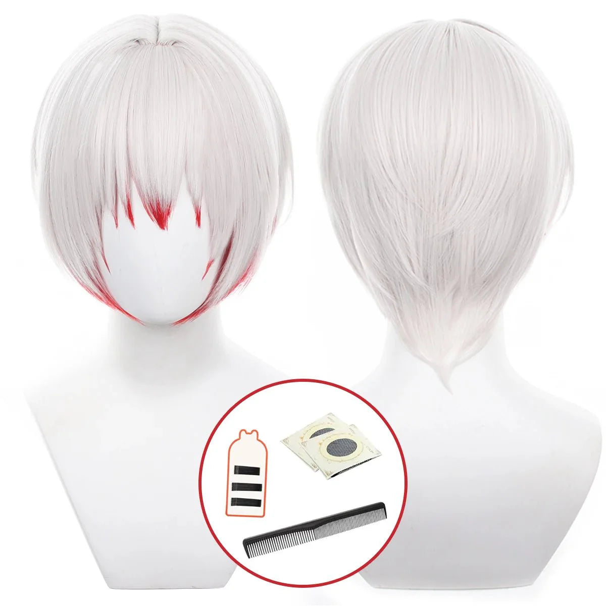 Astricos Jouno Saigiku Cosplay Wig - Synthetic Fiber, Adjustable, Heat Resistant for Halloween & Anime Events - Astricos