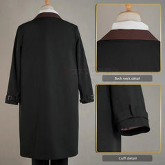 Astricos Nakahara Chuuya Cosplay Costume Set - Oversize Coat, Elastic Pants, Shirt, Vest, Hat, Gloves, Choker - Astricos