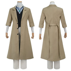 Astricos Dazai Osamu Cosplay Costume - Premium Anime Outfit with Wig, Coat, and Accessories - Astricos