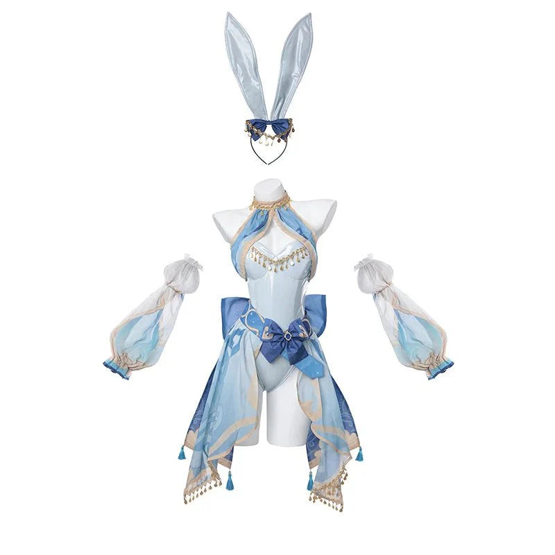 Astricos Nilou Cosplay Costume - Genshin Impact Bunny Girl Jumpsuit Style A & B - Astricos