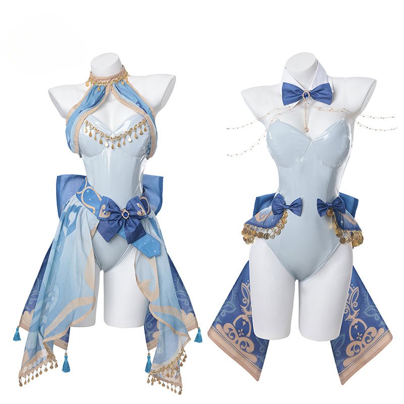 Astricos Nilou Cosplay Costume - Genshin Impact Bunny Girl Jumpsuit Style A & B - Astricos