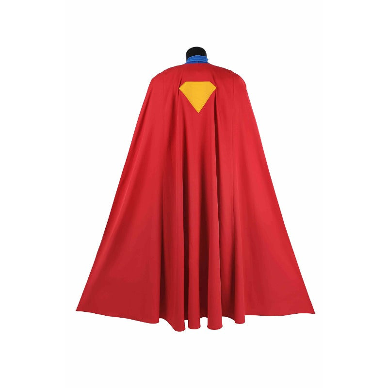 Astricos Superman Legacy Clark Kent Cosplay Costume - Blue Zentai Suit with Red Cape - Astricos