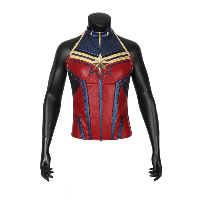 Astricos Avengers 4 Endgame Captain Marvel Jumpsuit Cosplay Costume with Shoes - Astricos