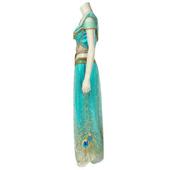 Astricos Princess Jasmine Cosplay Costume - Aladdin Inspired Peacock Dress for Adults - Astricos