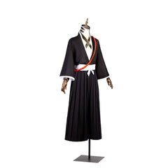 Astricos Ichigo Kurosaki Bleach Cosplay Costume with Wig, Black Top, and Pants for Halloween - Astricos