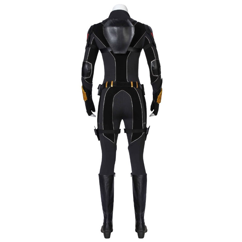 Astricos Black Widow Natasha Romanoff Cosplay Costume - Premium Black Suit for Halloween - Astricos