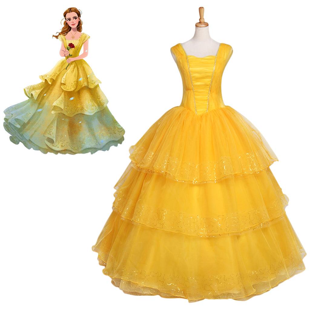 Astricos Belle Cosplay Costume Series | Elegant Disney Princess Dress for Halloween & Cosplay - Astricos