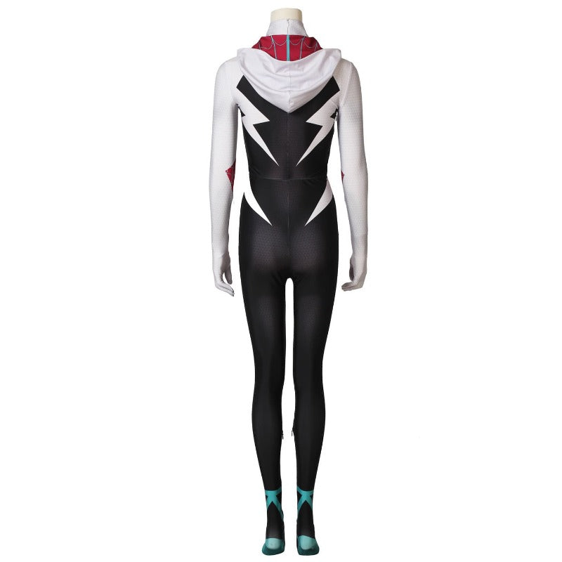 Astricos Spider-Gwen Across The Spider-Verse Cosplay Bodysuit - Gwen Stacy Costume Ver2 - Astricos