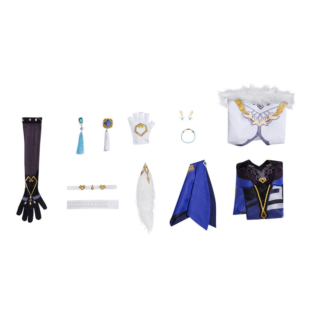 Astricos Yelan Valley Orchid Cosplay Costume - High-Quality Genshin Impact Rick Outfit - Astricos