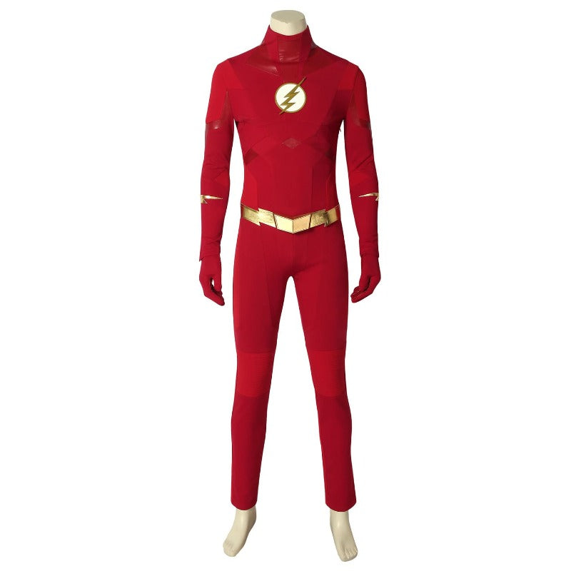 Embrace Speed with Astricos' The Flash Season 8 Barry Allen Cosplay Jumpsuit - Astricos