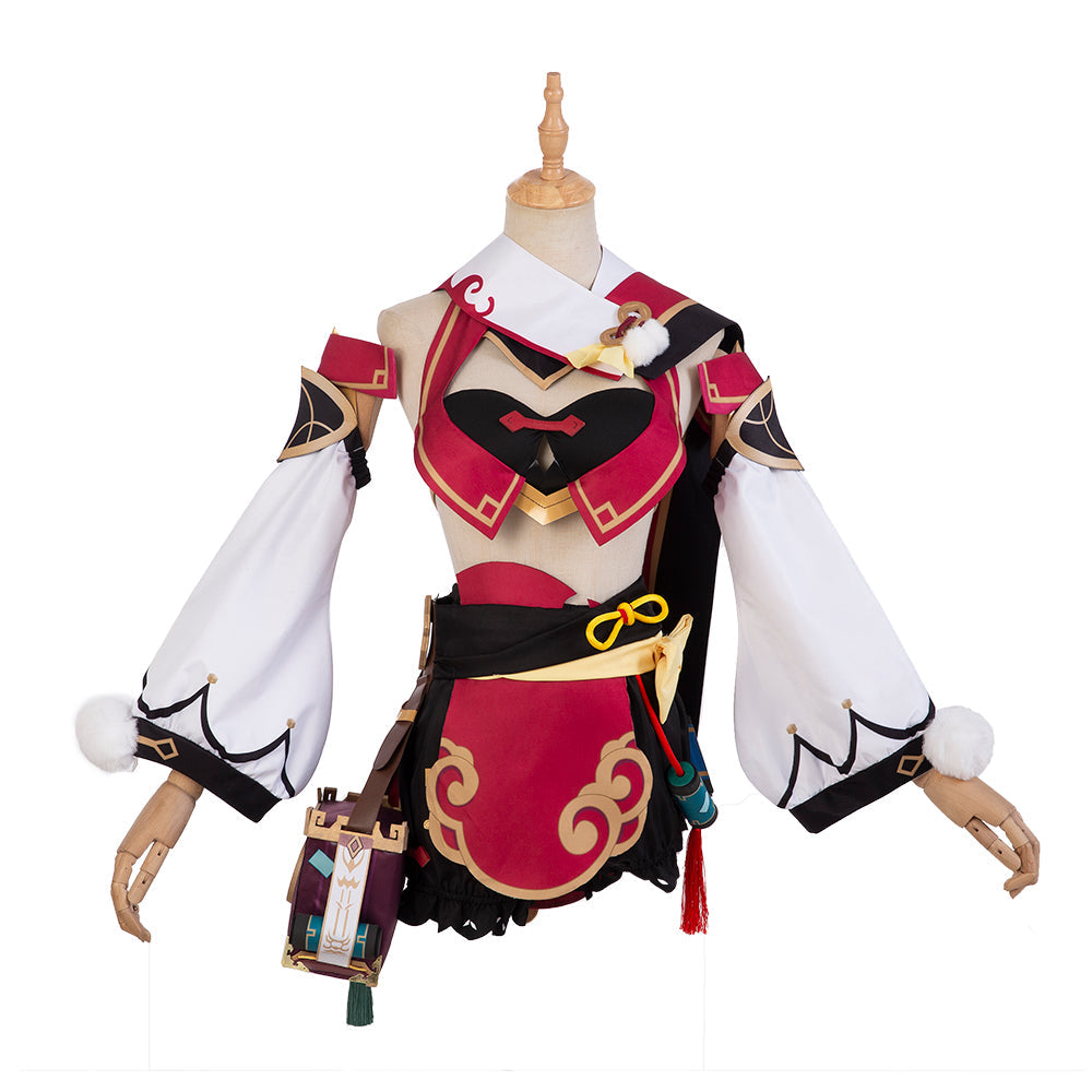 Astricos Genshin Impact Yanfei Cosplay Costume - High-Quality Game-Inspired Anime Outfit - Astricos