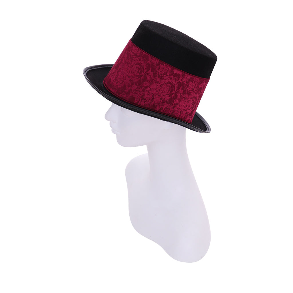 Astricos Red Steampunk Top Hat for Women - Burning Man & Cosplay - Astricos