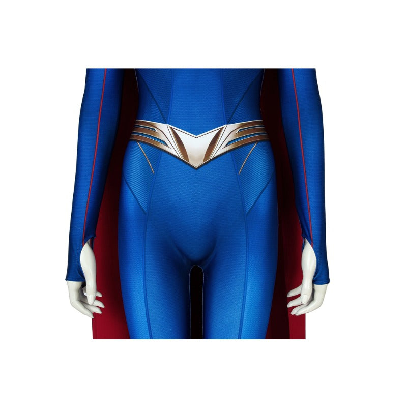 Astricos Supergirl Season 5 Kara Zor-El Cosplay Jumpsuit with Cape - Embrace Your Inner Hero - Astricos