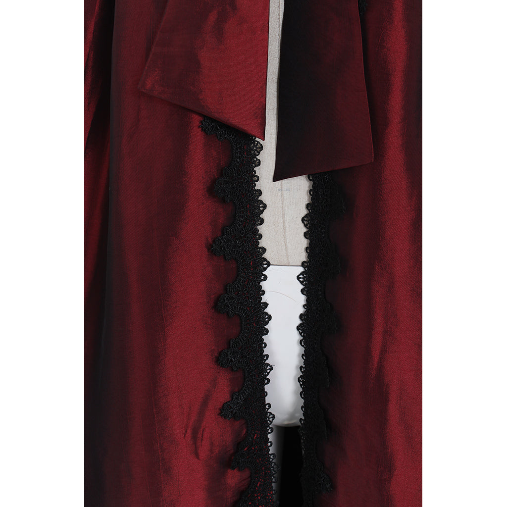 Elegant Victorian Red Cloak - Perfect for Halloween Cosplay and Gothic Events - Astricos