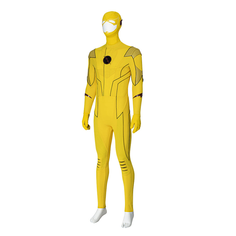 Astricos Reverse Flash Armageddon Cosplay Outfit - Barry Allen's Yellow Superhero Suit - Astricos