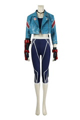 Astricos Cammy Cosplay Costume for Women - Punk Jacket, Crop Top, Pants Full Set for Halloween, Carnival, or Gaming Events - Astricos