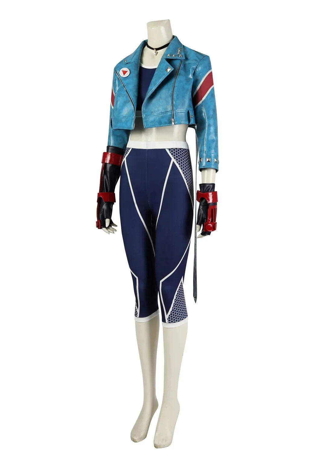 Astricos Cammy Cosplay Costume for Women - Punk Jacket, Crop Top, Pants Full Set for Halloween, Carnival, or Gaming Events - Astricos