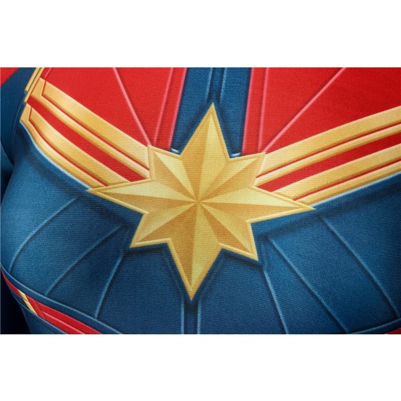 Astricos Captain Marvel Digital Printed Cosplay Costume for Enthusiasts - Astricos