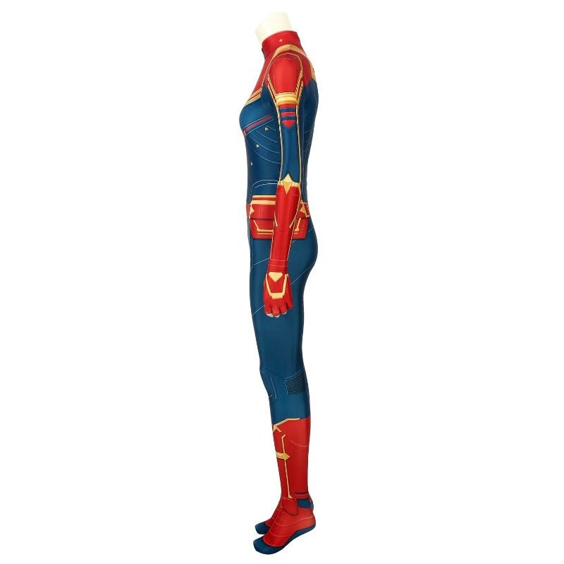 Astricos Captain Marvel Digital Printed Cosplay Costume for Enthusiasts - Astricos