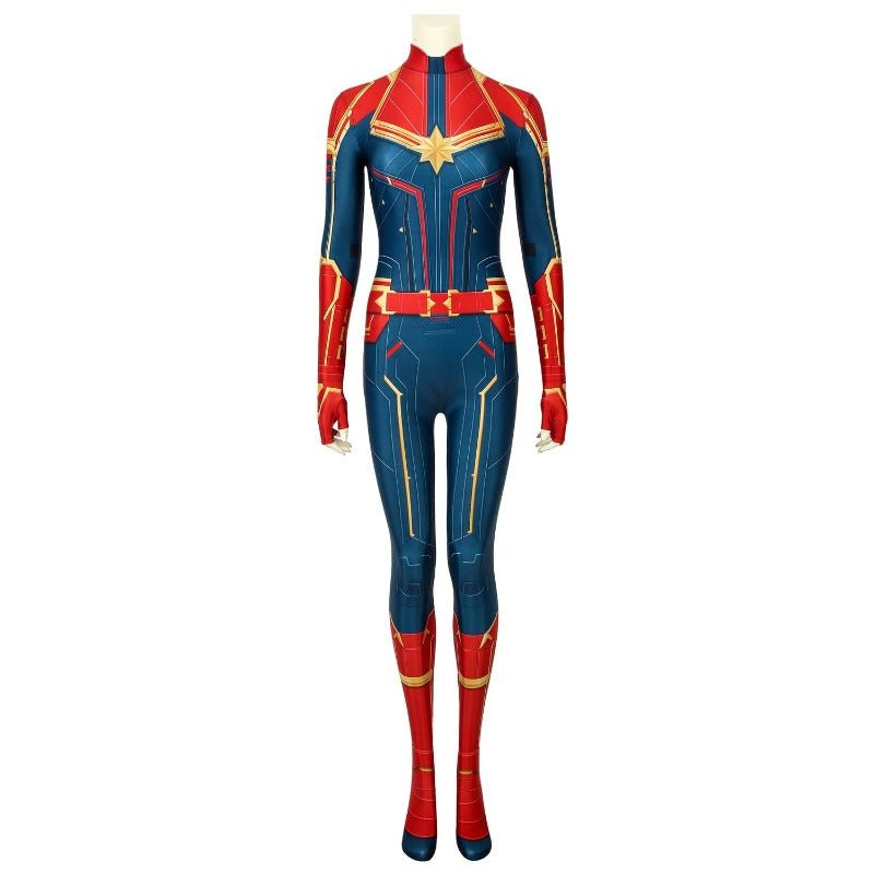 Astricos Captain Marvel Digital Printed Cosplay Costume for Enthusiasts - Astricos